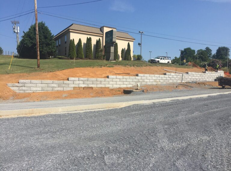 Retaining Wall Exit 150