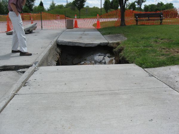 I-81 Truck Rest Area Sinkhole repair