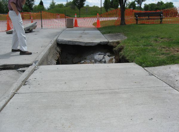 I-81 Truck Rest Area Sinkhole repair