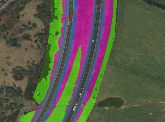 VDOT District 8 Mowing Acreage Scan